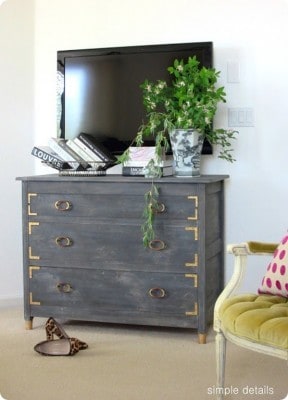 Weathered Grey Dresser Makeover