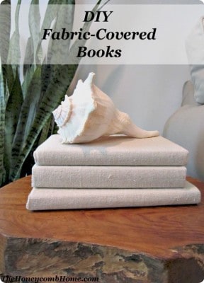 Drop Cloth Fabric Covered Books