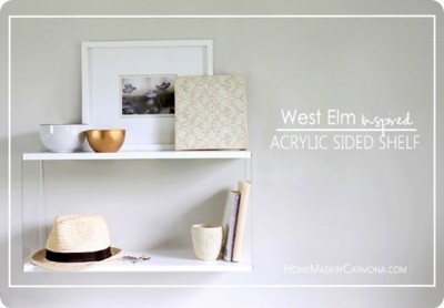 Acrylic Sided DIY Wall Shelves