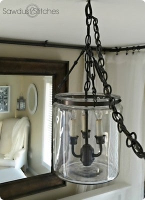 DIY Glass Jar Chandelier