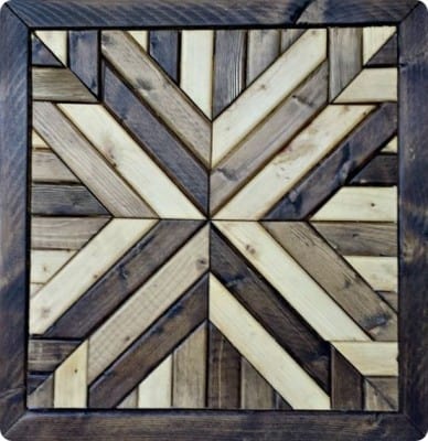 Wood Quilt Square Wall Art