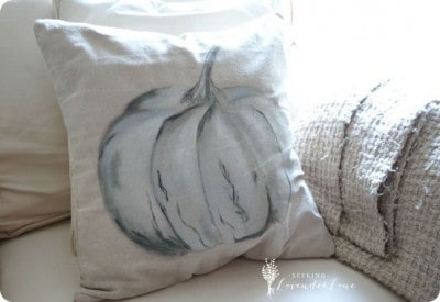 Painted Pumpkin Fall Pillow