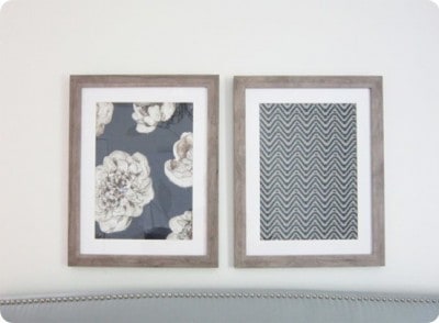 Framed Fabric Wall Art