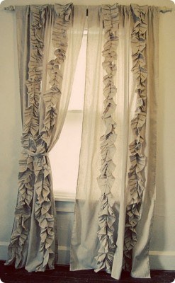 Best of Knock Off Decor: Ruffled Curtains