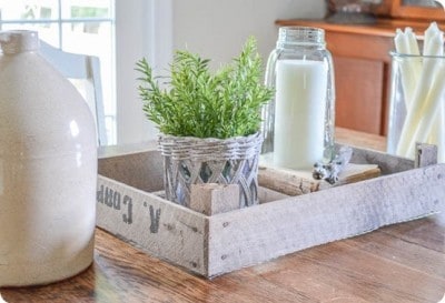 DIY Vintage Crate Centerpiece – Fixer Upper Style!