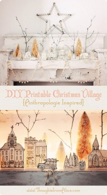 FREE Printable Christmas Village