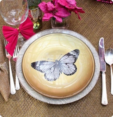 DIY Food Safe Decoupage Plates