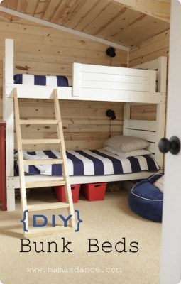 Bunk Beds Made from Scrap Wood