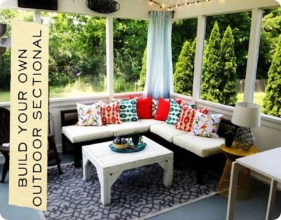 Modern Outdoor Sectional Building Plans