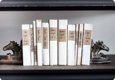 PAINTED Books for a Streamlined Look