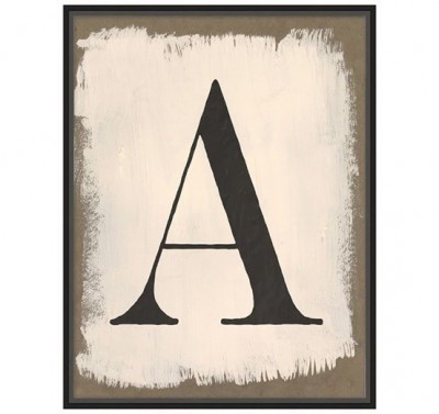 Painted Letter Canvas Art