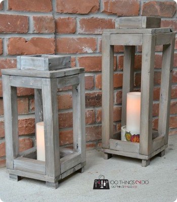 Rustic Wood Lanterns