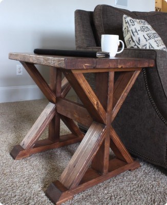 Trestle Side Table for $20