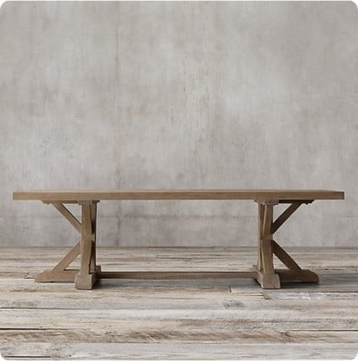 DIY Trestle Dining Table for $170