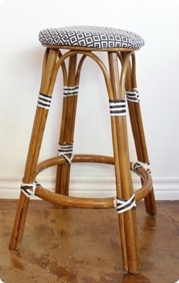 European Bistro Stool Makeover