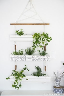 Hanging Planter Made from Gutters