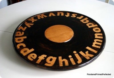 Alphabet Lazy Susan