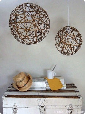 Bamboo Orb Pendant Lights from Roman Shade