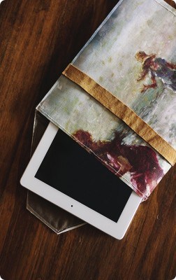 DIY iPad Case from Canvas Artwork