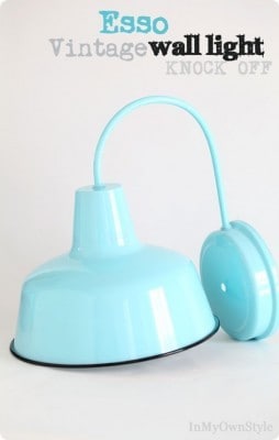 Spray Painted Vintage Industrial Light