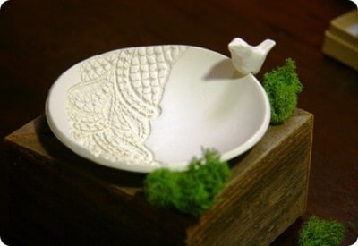 Lace Pressed Jewelry Dish
