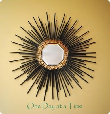 Bronze and Gold Starburst Mirror