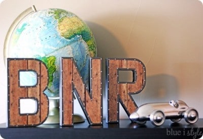 Vintage Industrial Wall Letters on a Budget