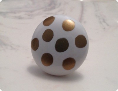 Gold Polka Dot Knobs