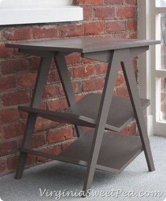 Chevron Magazine End Table