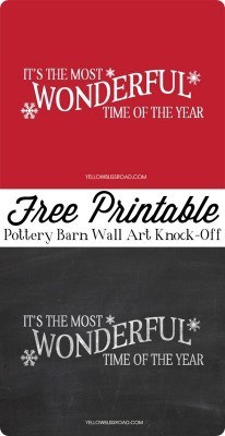 It’s the Most Wonderful Time of the Year Sign {Free Christmas Printable}