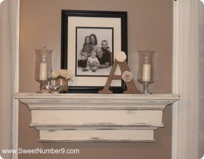 Distressed Mantel Shelf