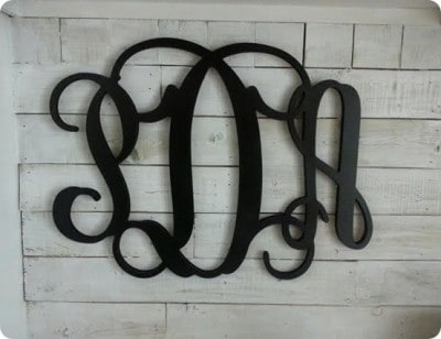Custom Wood Wall Monograms for Less
