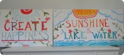 Handpainted “Watercolor” Wall Art