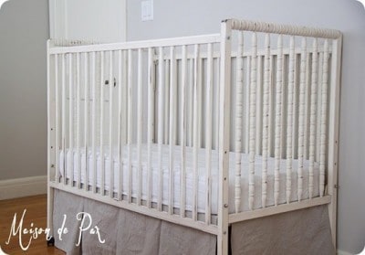 Antique White Spindle Crib