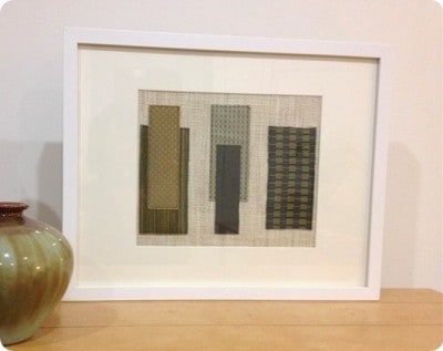 Scrap Fabric Patchwork Wall Art