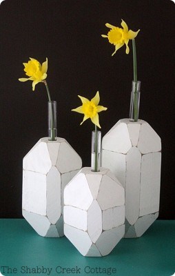 Facet Test Tube Vases