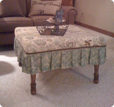 Upholstered Coffee Table Ottoman