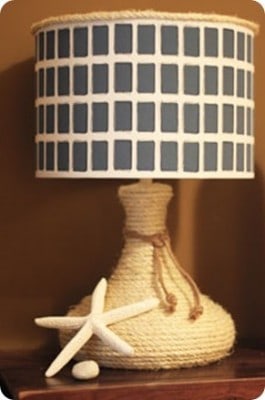Rope Wrapped Lamp