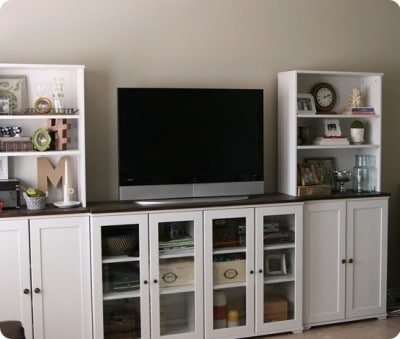 Entertainment Center with Hidden Storage
