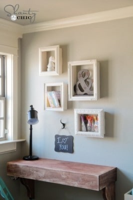 DIY 3D Picture Frame Shelves