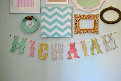 Make Your Own Land Of Nod Inspired Name Banner