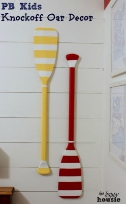 DIY Pottery Barn Oar Wall Hanging