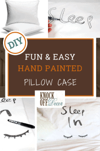 DIY Hand Painted Pillowcases