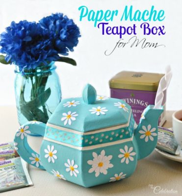DIY Paper Mache Teapot