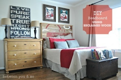 DIY Rustic Headboard