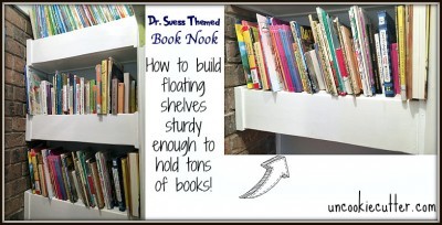 Reading Nook with Floating Shelves