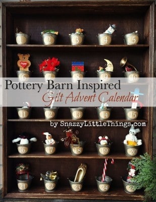 DIY Pottery Barn Inspried Advent Calender