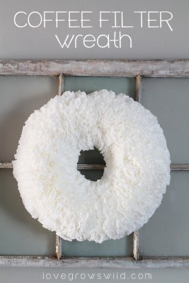 Make This Stunning Wreath Made From Coffee Filters!