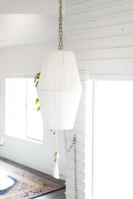 Lampshade to Pendant Light Makeover