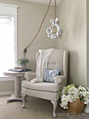 Rustic Wooden Hanging Light